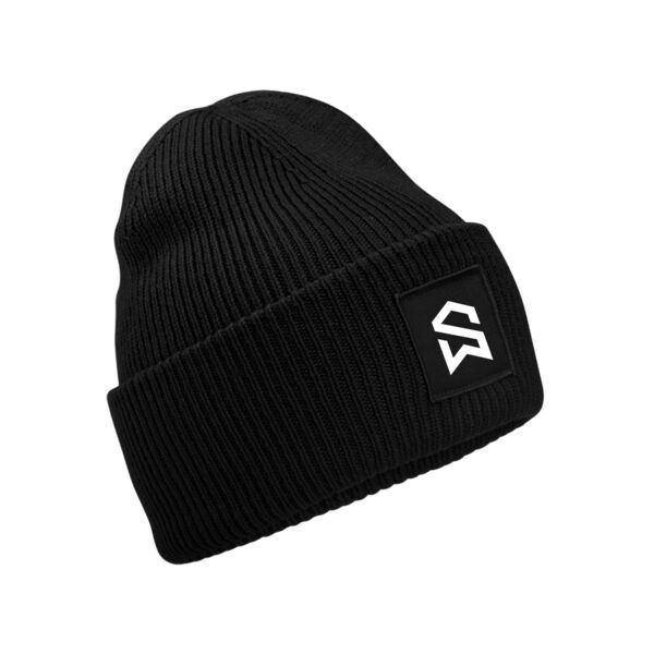 Strength Works  - Winter Essentials Deep-cuffed tonal patch beanie Thumbnail